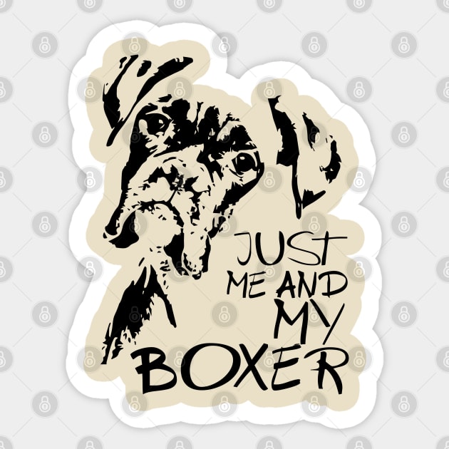 Boxer Dog Lover Sticker by TDesign